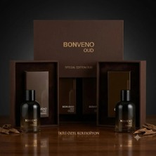 Bonveno Oud Kahverengi + Oud Kahverengi Edp 100 ml Erkek Parfüm Set