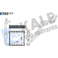 Kalorifer Radyatörü Ford Fiesta-Courier-Puma 18> Kale Radyatör H1B118B539AA
