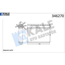 Kalorıfer Radyatoru E39 E36 Klımalı Kale Radyatör 64111469197/ 64111393212