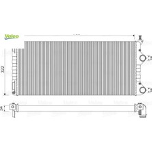 Radyatör Doblo 1.9 Jtd-1.3mtj Mek Ac Klimasız 730X305.4X38 -46807378 Valeo 55174187/ 51779233/ 51861635