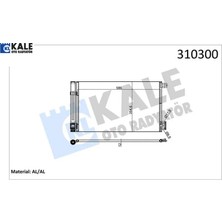 Klima Kondenseri Combo D-Corsa D-E Adam-Bıpper-Tepee-Nemo 1.2-1.4 Hdı 08 Fıorıno 1.4-1.3d Mj 07 571X Kale Radyatör 95530541/ 6455.GA/ 55700406/ 52039557