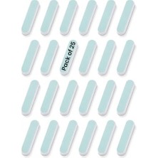 Trendexa Super Quick Shine 2 Yönlü Tampon; Yeşil 400/BEYAZ 4000 Grit, Çift Taraflı Manikür ve Pedikür Tırnak Tamponu, 8,89 cm U x 190,54 cm G, 25 Adet