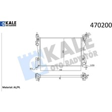 Motor Su Radyatörü Corsa D-Corsa E 1.2-1.4 A12XER A12XEL B12XEL A14XER B14XER 11 540X378X23 351220 Kale Radyatör 1300312/ 1300339/ 13249566/ 13399870