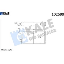 Kalorifer Radyatörü Brazıng Versiyonu KL271100 Fıat-Tofaş Skd Murat 131 Şahin Doğan Slx 1.6 74 > At/ Kale Radyatör 4327232/ 85007271