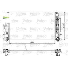 Motor Su Radyatoru Mercedes Sprınter B906 . Vw Crafter 30-35-50 680X416X23 Valeo A9065000002/ 2E0121253A