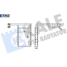 Kalorifer Radyatörü Ford Transit-Custom 14> Kale Radyatör 1768439/ 2008790/ BK2118B539AA