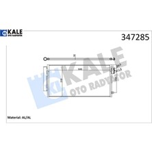 Klima Kondanser Radyatörü Egea 16 500L 12 0.9t 1.3d Mtj 1.4 1.6d Mtj 1.6 Al-Pl-Brz Kale Radyatör 51887955/ 52102801