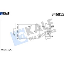 Kalorıfer Radyatoru Arka S-Class W140 91 98 Kale Radyatör A1408300661