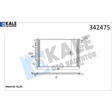 Klima Kondenseri A4 Exeo-Exeo St Al-Al Kale Radyatör 8E0260403H/ 8E0260403L/ 8E0260403N