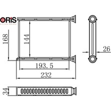 Oris Kalorifer Radyatörü Brazing Fluence 1.5 Dci Mgn Iıı 08 144X193X26 Oto.-Mek. Orıs 4407490/ 95517541/ 271159831R