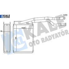 Kalorifer Fıesta 02 14-Ecosport 03 12 Brazıng Al-Al 195X142.5X52 Kalorifer Radyatörü Kale Radyatör 2S6H18B539BB