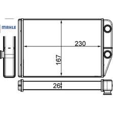 Kalorifer Radyatörü Peugeot Boxer Iıı Cıtroen Jumper Fıat Ducato Iıı 06> 230×163X26 Mahle 6448.R0/ 77364073