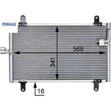 Klima Kondenseri Ducato-Boxer-Jumper 94-06 506X349X22 Mahle 6455.T3/ 1312857080