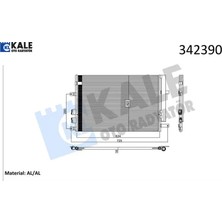 Klima Kondenseri 159-BRERA-SPIDER Al-Al Kale Radyatör 50507287/ 60694767