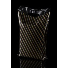 Yok Yok Ambalaj Takviyeli Diagonal El Geçme Mağaza Poşeti 50 Adet 60 X 70 Cm Şerit Desenli Alışveriş Poşeti