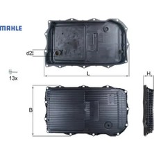 Otomatık Sanzıman Yag Karterı GA8HP45Z Bmw F20 F45 F30 F10 F01 E84 F25 E70 . Land Rover Defender L 6 Mahle 24118612901/ LR065238/ JDE36541