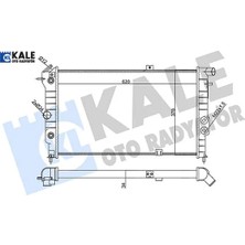 Su Radyatörü Opel Vectra A 1.6ı 1.8ı 2.0ı 88-95 Calıbra A 2.0ı 94-97 At Ac Mekanik 620×378X34 Kale Radyatör 1300133/ 1300135
