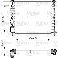 Valeo Radyatör Clıo Iı-Logan 04 Kng 01 Mgn 96 1.4-1.61.5d-1.9 Al Klimasız Mek 430X377.5X23 7700838134/ 7700836301/ 7700436693
