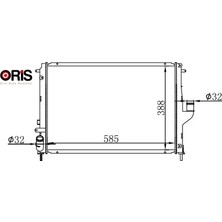 Oris Radyatör Brazing Dacıa Duster 10 > Logan 05 > 1.5 Dci Mek.şanz. / Ac 585X408X26 Orıs 214100598R/ 8200582026