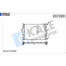 Motor Su Radyatörü Megane Iı 02 Scenıc 03 1.5-1.9dci/1.4-1.6-2.0 16V Ac Klimasız Mek 590X455X32 1 Sı Kale Radyatör 8200357536/ 8200115542