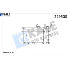 Radyatör M131 Em-Ym 470X292X34 2 Sıra Al Pl Sistem Kale Radyatör 850080770/ 5953475/ 85005296