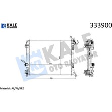 Radyatör Mgn Iv 1.5dcı-1.6 Dcı Ac Mek. Atom. Al Pl Brz Kale Radyatör 214102235R