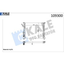 Radyatör Mgn-Scenıc 1.6 1.4 E7J 2 Sıra Al Pl Sistem Kale Radyatör 7700838134/ 7700836301/ 7702258282