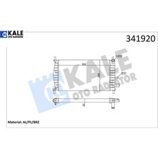 Motor Su Radyatoru Fıesta Iv 96 02 121 Iıı 1.0 / 1.3 Klımasız Kale Radyatör XS6H8005DA/ 96FB8005AC/ 1001855