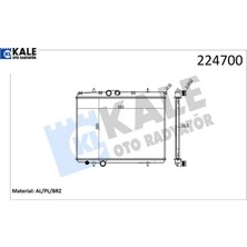 KALE RADYATÖR Radyatör 206 1.4-1.6 Klimalı 732886 1330.38/ 1330.H5/ 1330.F8/ 1330.B3