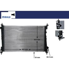 Radyatör Corsa D 05 Punto 05 Bravo Iı 07 1.3 Jtd-1.7cdtı Mek Ac Klimasız 620X395X27 Mahle 1300287/ 55703927