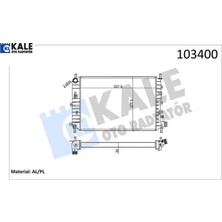 Motor Su Radyatoru Escort Clx 1.6 Zetec 95 01 2 Sıra Al Pl Kale Radyatör 94AT8005BA