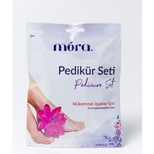 Trendexa Pedikür Seti: 2 Adet Çorap, 1 Adet Havlu, 1 Adet Ahşap Itici, 1 Adet Törpü