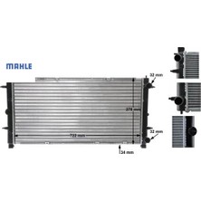 Radyatör Transporter T4 2.4-2.5 Tdı Ac Klimasız Mek Otom 719X346X34 Mahle 701121253D/ 701121253E/ 701121253F