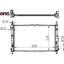Oris Motor Radyatoru Ac Mondeo Iıı 1.8 16V 2.0 16V Benzınlı 01>07 Klımalı Orıs ME1S7H8005AD/ ME3S718005AB
