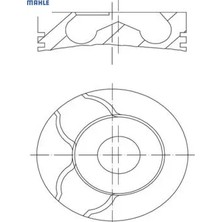 Motor Piston Segman 0.50 80.00 Laguna I-Iı 97>07 Trafıc Iı 01>14 Kangoo 01> Vivaro 01>14 1.9 Dcı F9Q Mahle 7701472833L/ 7701472834M/ 7701472835N