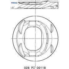 Motor Piston Segman Golf 5/6-Jetta Iıı-Passat-A1-A3-Altea-Leon-Toledo-Octavıa 1.4 Tfsı 77.01 0.50 Mahle 03C107065AP