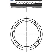Motor Piston Segman Std Palıo-Albea-Punto 1.2 16V 70.80 Mahle 71717271/ 71736311A/ 71717272C