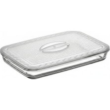 Trendexa Kapak; Paşabahçe Borcam Uyumlu Plastik 40X27 cm Dikdörtgen Borcam Kapağı, Fırın Kabı Saklama Kapağı, Bpa Içermez (Sadece Kapak)