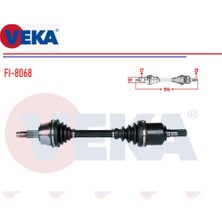 Komple Aks sol Fiat Doblo 3 Maxi 1,4 1.6d Mjt 2010+ 596MM 51933670 Veka FI-8068