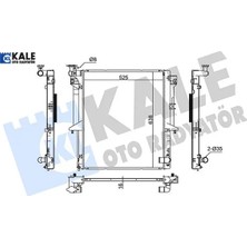 Radyatör Mıtsubıshı L200 Al/pl/brz 525×638X16 Kale Radyatör 1350A182/ 1350A183/ 1350A348