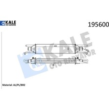 Turbo Radyatörü Intercooler Lınea 1.3jtd 450X101X50 Al Al Sistem Kale Radyatör 51785221