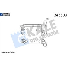 Turbo Radyatörü Intercooler Ducato-Jumper-Boxer Al/pl/brz 295X202X62 Kale Radyatör 1307012080/ 0384.E4/ 1340934080