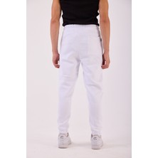 Super Blue Mexico Erkek Beyaz Lakers Jogger Pantolon