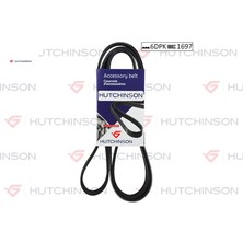 HUTCHINSON 1697 Kdf 6 Kanallı Kayış 116 118 120 123 318 320 330 2.0d 16V 3.0d 24V 07 Hutchınson 11287800341