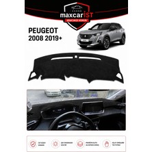 MaxcarİST Peugeot 2008 (2019+) Elegance Serisi Uyumlu Torpido Koruma Örtüsü/kılıfı Siyah