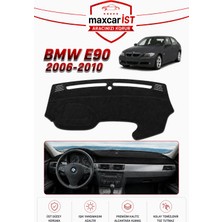 MaxcarİST Bmw 3 Serisi E90 Kasa Elegance Serisi Uyumlu Torpido Koruma Örtüsü/kılıfı Siyah