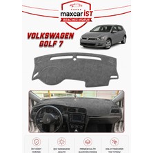 MaxcarİST Volkswagen Golf 7 Elegance Serisi Uyumlu Torpido Koruma Örtüsü/kılıfı Gri
