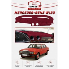 MaxcarİST Mercedes-Benz W123 Elegance Serisi Uyumlu Torpido Koruma Örtüsü/kılıfı Bordo