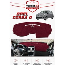 MaxcarİST Opel Corsa D Elegance Serisi Uyumlu Torpido Koruma Örtüsü/kılıfı Bordo