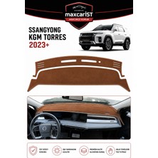 MaxcarİST Ssangyong Torres Elegance Serisi Uyumlu Torpido Koruma Örtüsü/kılıfı Gri
